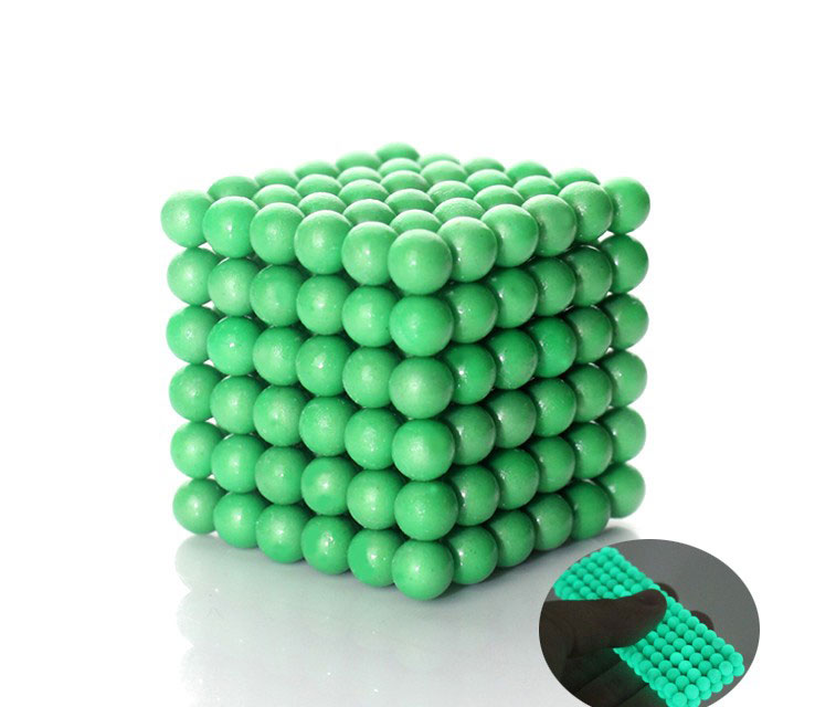 bolas magnéticas neocube - fluorescente luminoso