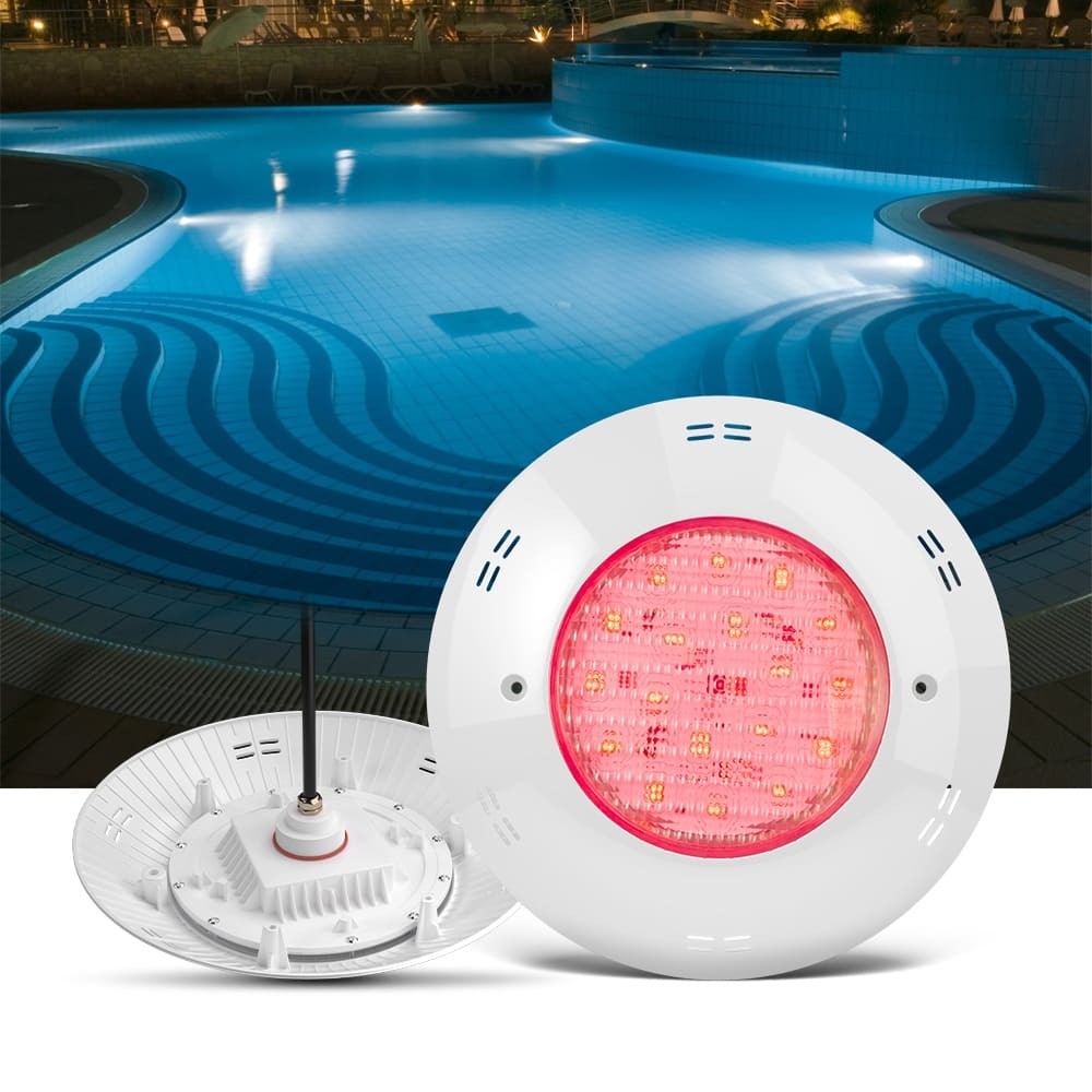 Luz de piscina RGB de colores para cristal cerámico de piscina