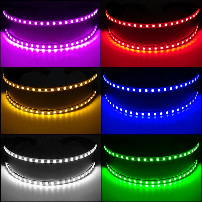 gafas de fiesta led de colores